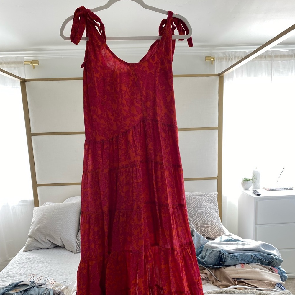 Free people dress tie detailed straps